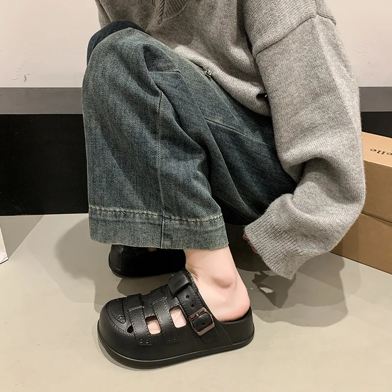 Budding Bear EVA Odor Resistant Abrasion Resistant Slip Resistant Closed Toe Slippers Women's-7