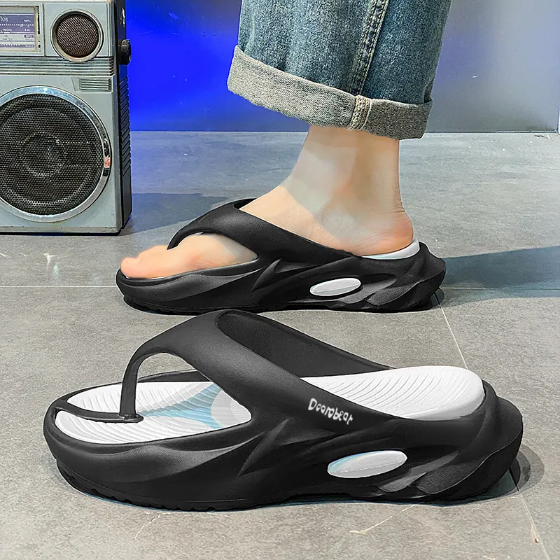 Budding Bear EVA Quiet Odor Resistant Abrasion Resistant Slip Resistant Flip Flops Men's-6