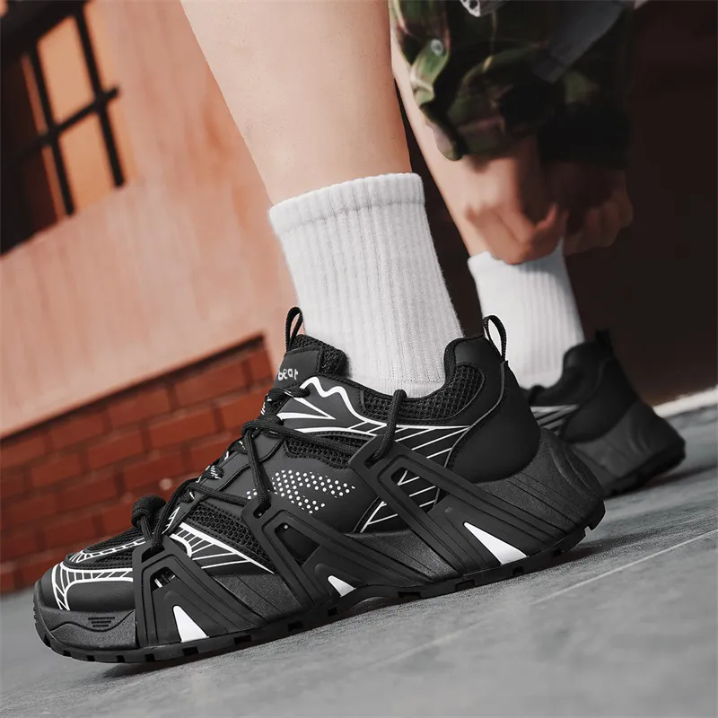 Budding Bear Anti Slip Wear Resistant Breathable Lightweight Height Increasing Low Top Chunky Sneakers Men's Box-10