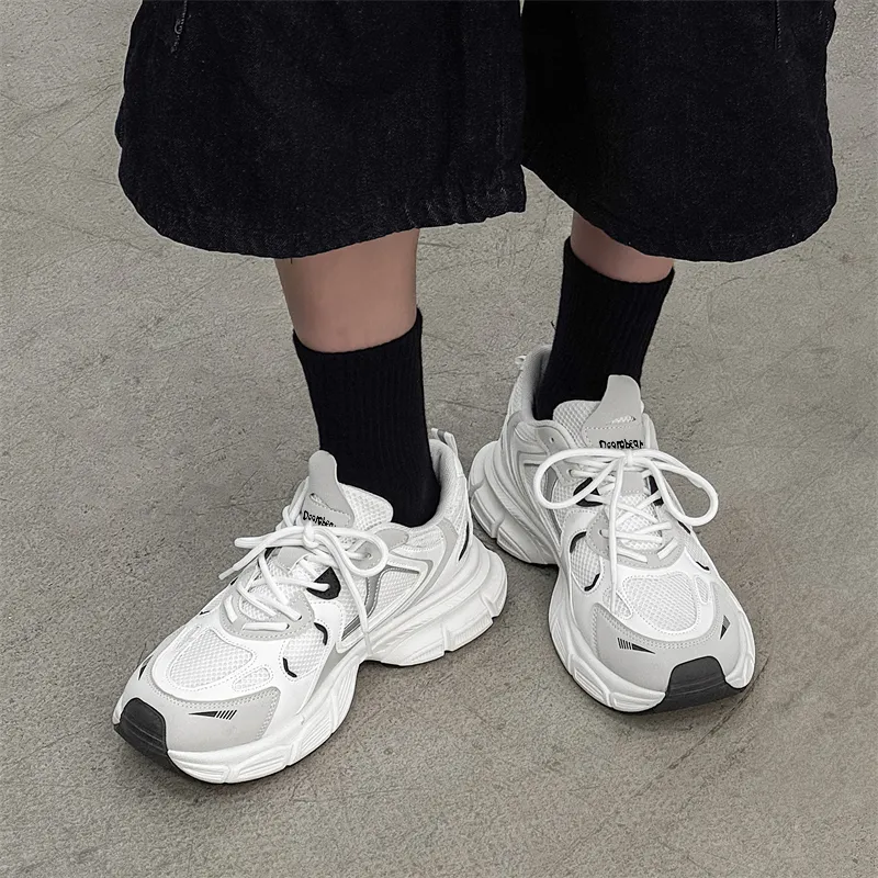 Budding Bear Chunky Sneakers Men Low Top Gray/Beige-5