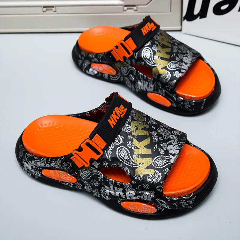 Budding Bear EVA Slip Resistant Odor Resistant Abrasion Resistant Slide Slippers Men's-11
