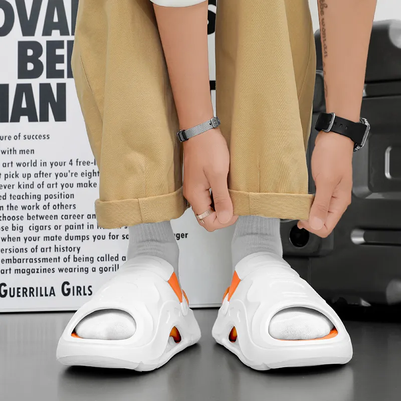 Budding Bear EVA Slip Resistant Odor Resistant Abrasion Resistant Slide Slippers Men's-7