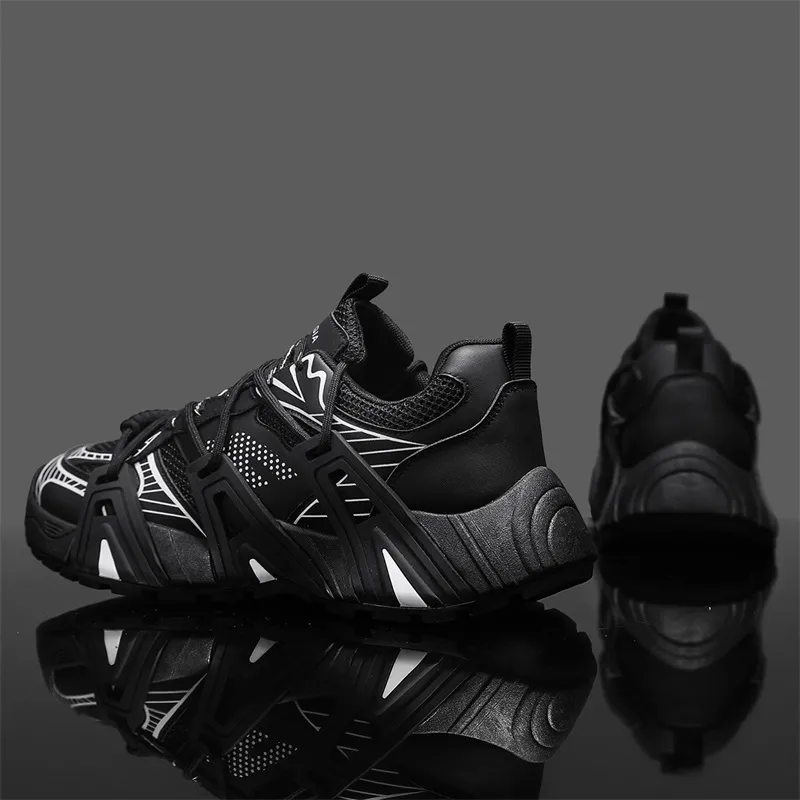 Budding Bear Anti Slip Wear Resistant Breathable Lightweight Height Increasing Low Top Chunky Sneakers Men's Box-9