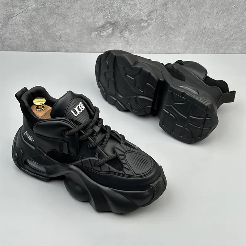 Budding Bear Height Increasing Abrasion Resistant Breathable Slip Resistant Low Top Chunky Sneakers Men's-13