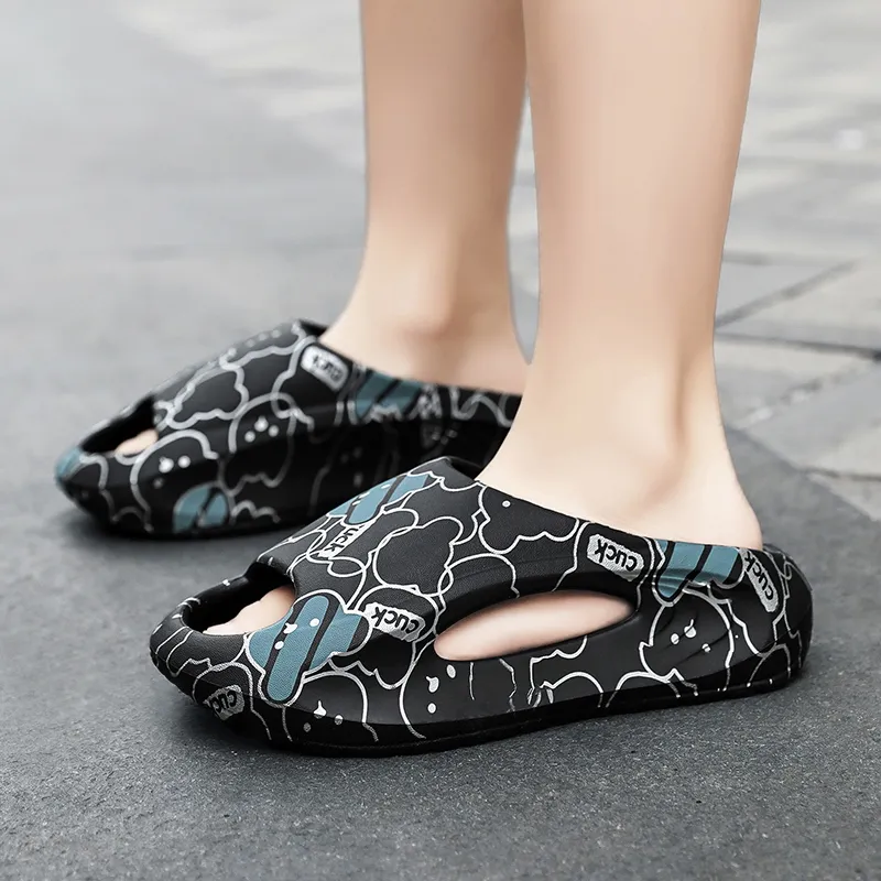 Budding Bear Slip Resistant Odor Resistant Abrasion Resistant Slide Slippers Women's-8