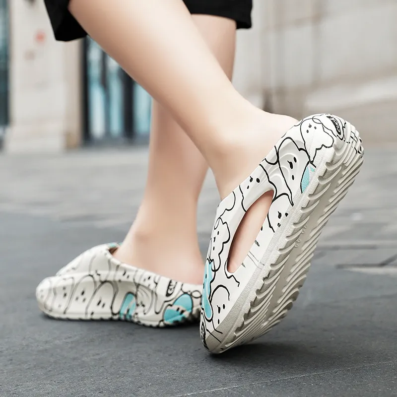 Budding Bear Slip Resistant Odor Resistant Abrasion Resistant Slide Slippers Women's-4
