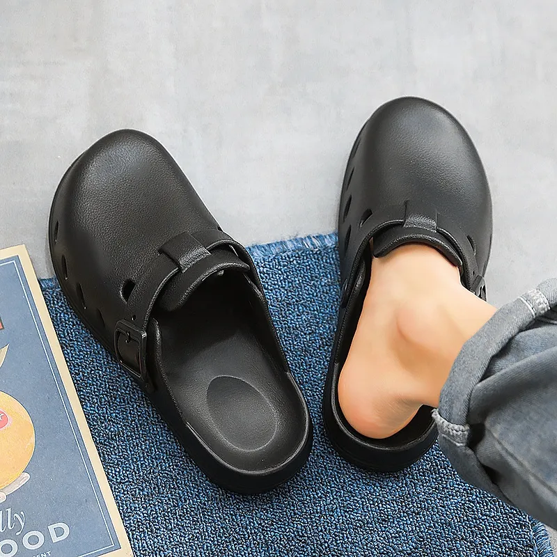 Budding Bear EVA Odor Resistant Abrasion Resistant Slip Resistant Closed Toe Slippers Men's-6