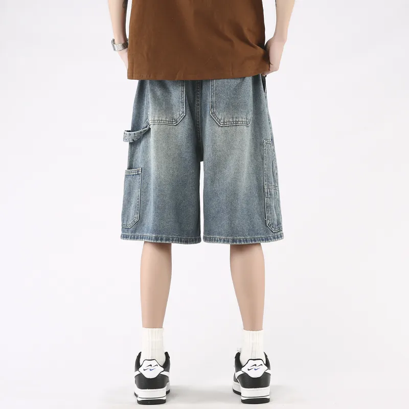 KEIRANDUN Denim Shorts Unisex-7