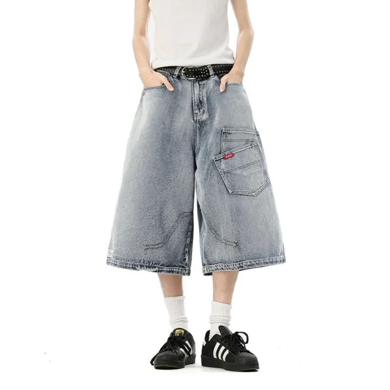 KEIRANDUN Denim Shorts Unisex-8