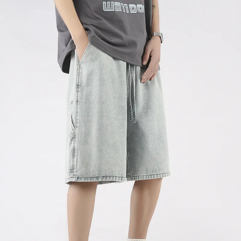 KEIRANDUN Denim Shorts Unisex-1