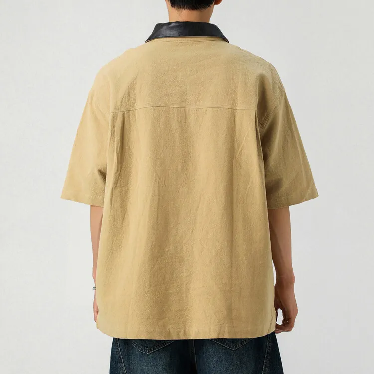 WELTER EXPERIMENT Polo Style Top Unisex Smoke Blue-1