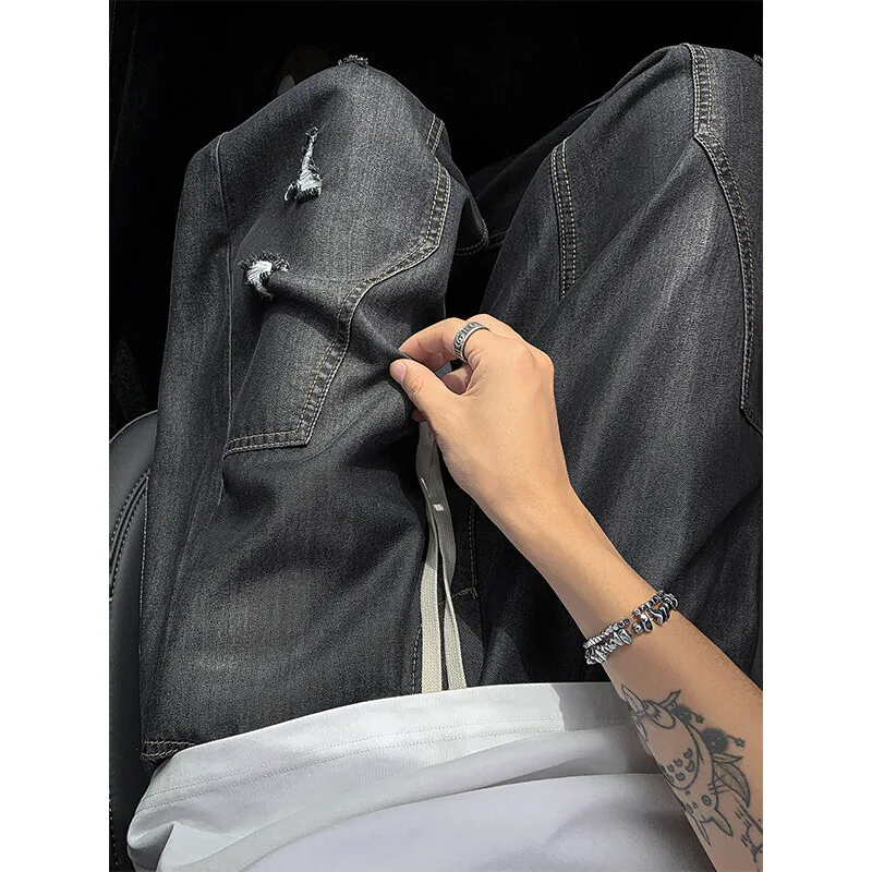 KEIRANDUN Jeans Unisex-6