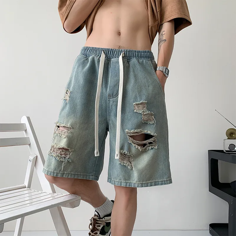 KEIRANDUN Denim Shorts Unisex-10