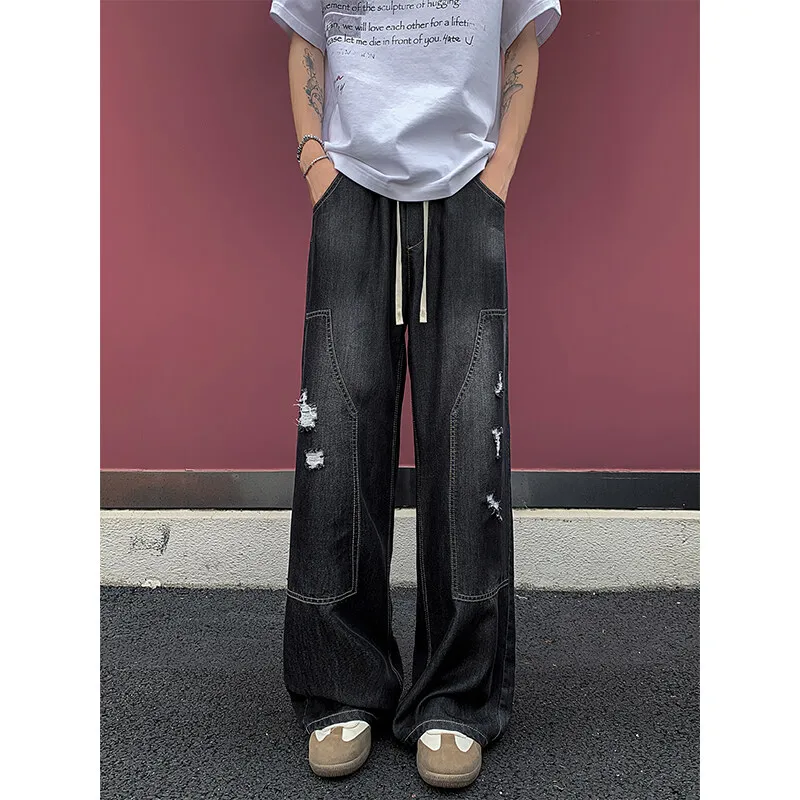 KEIRANDUN Jeans Unisex-7