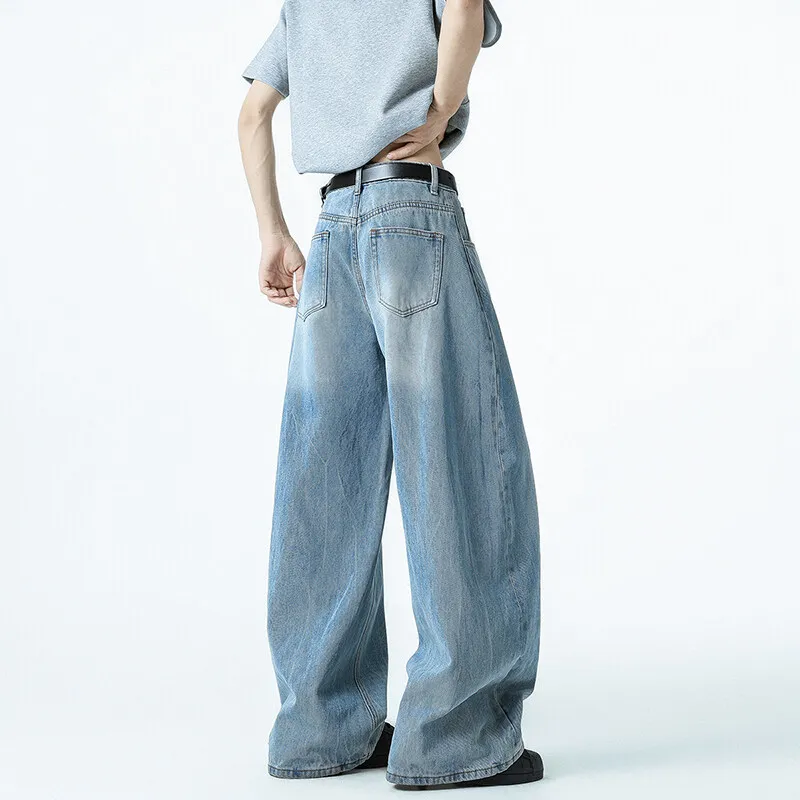 KEIRANDUN Jeans Unisex Blue-3