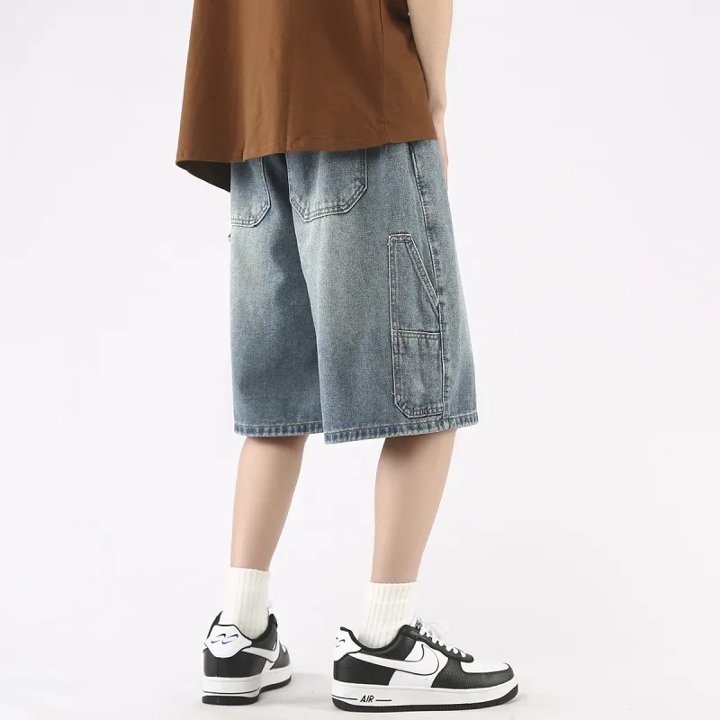 KEIRANDUN Denim Shorts Unisex-6
