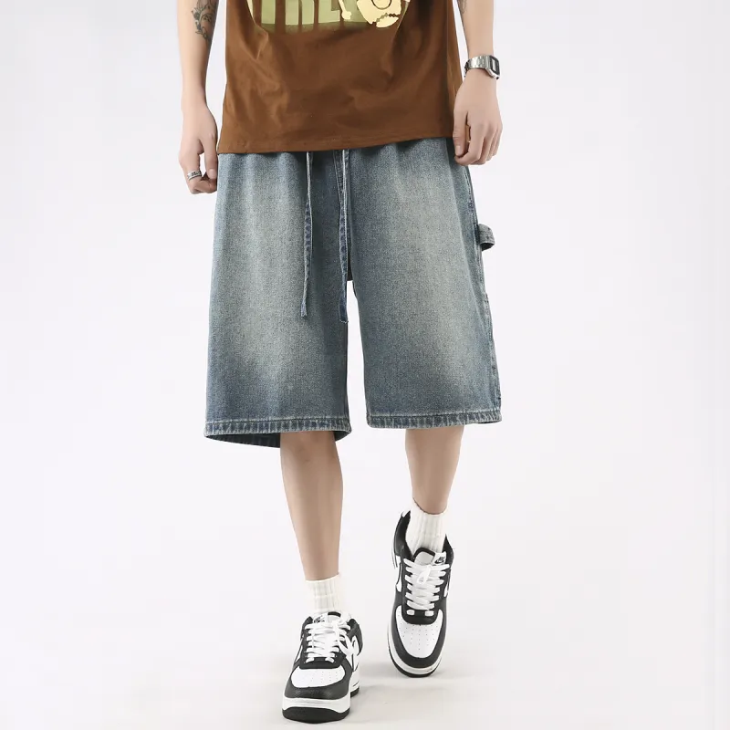 KEIRANDUN Denim Shorts Unisex-5