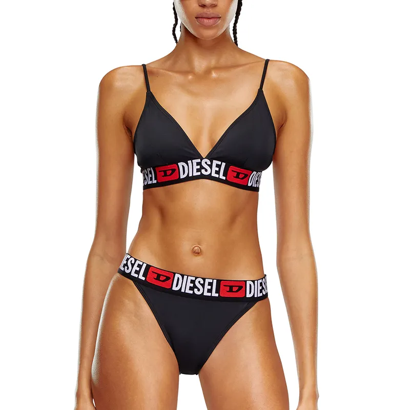 DIESEL Logo Printed Swimsuit Top-2