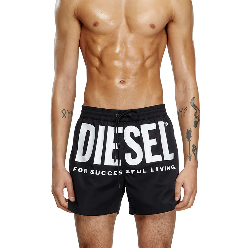 DIESEL Ken 37 D Core Logo Printed Drawstring Swim Shorts-2