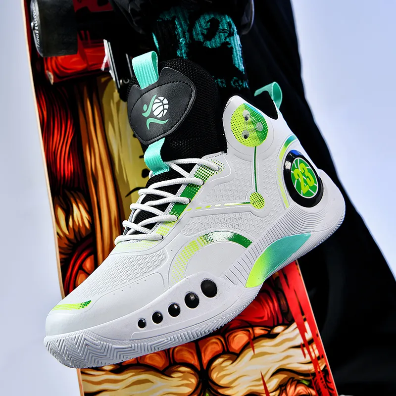 SOURCE Shock Absorbers With Slip Resistant And Abrasion Resistant Properties Low Top Basketball Shoes Unisex-10