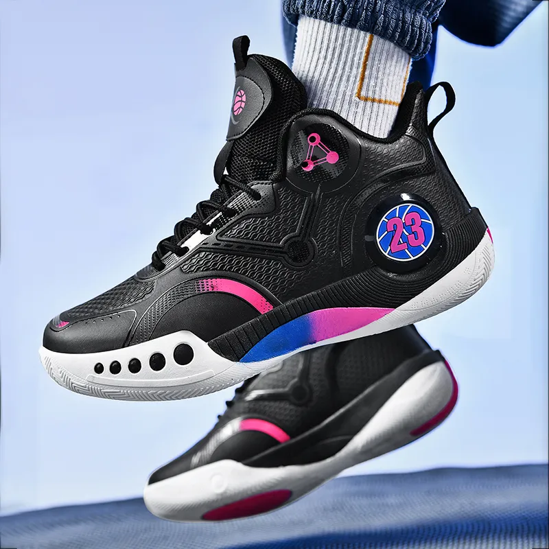 SOURCE Shock Absorbers With Slip Resistant And Abrasion Resistant Properties Low Top Basketball Shoes Unisex-2