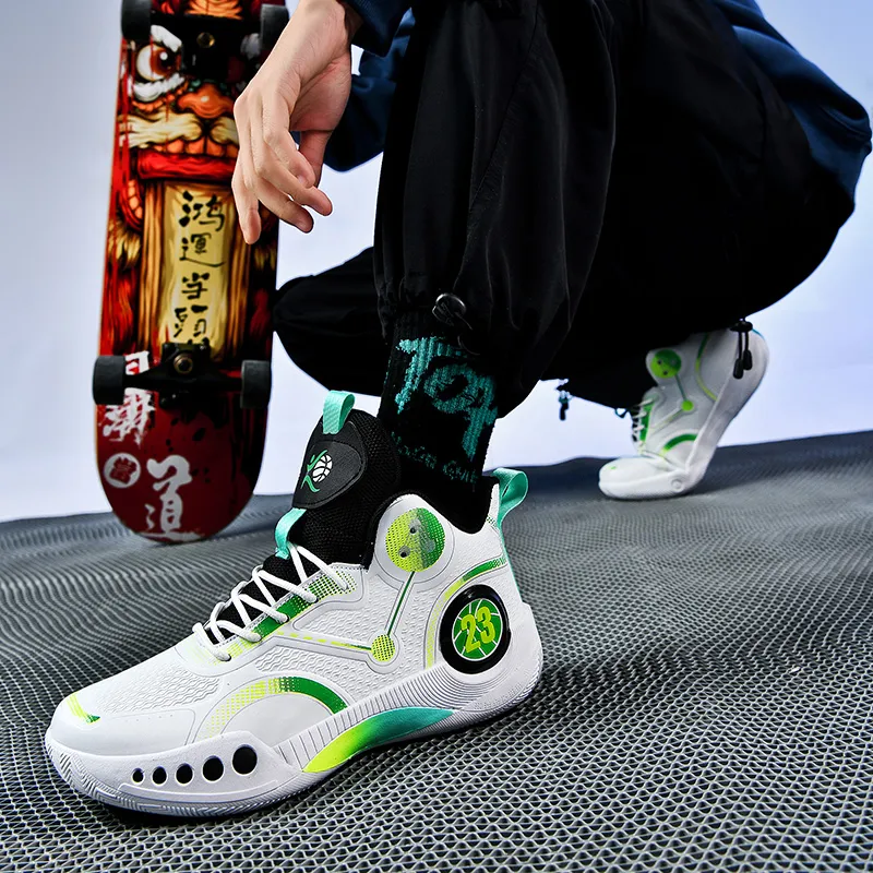 SOURCE Shock Absorbers With Slip Resistant And Abrasion Resistant Properties Low Top Basketball Shoes Unisex-11