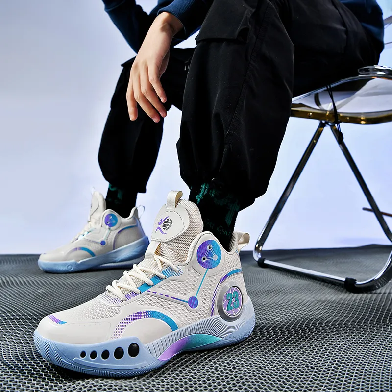 SOURCE Shock Absorbers With Slip Resistant And Abrasion Resistant Properties Low Top Basketball Shoes Unisex-5