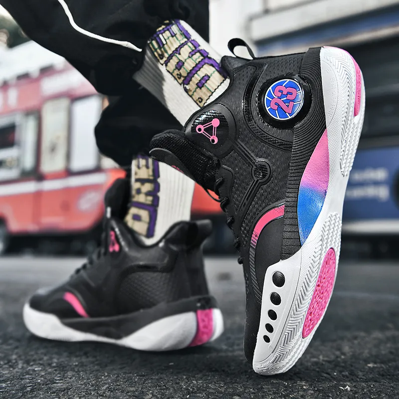 SOURCE Shock Absorbers With Slip Resistant And Abrasion Resistant Properties Low Top Basketball Shoes Unisex-1