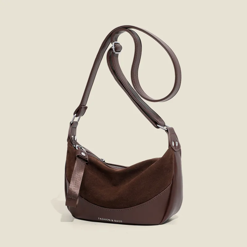 PT'SON Synthetic Leather Shoulder Bag, Crossbody Bag Women's Coffee-4