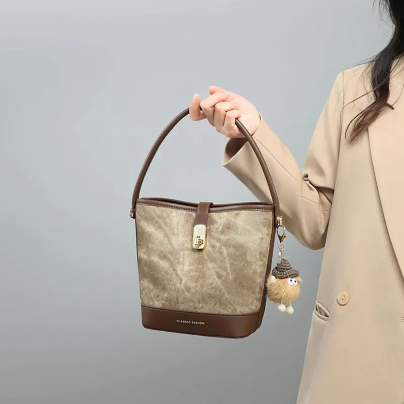 PT'SON Synthetic Leather Shoulder Bag, Crossbody Bag, Handbag Regular Women's Coffee-2