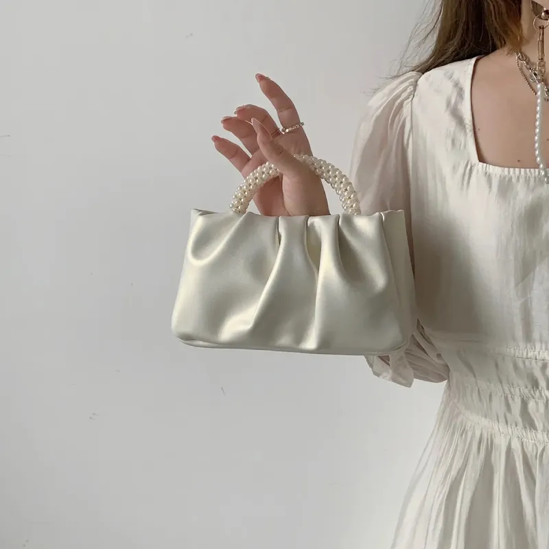 PT'SON Synthetic Leather Shoulder Bag, Crossbody Bag, Handbag Regular Women's Pearl White-1