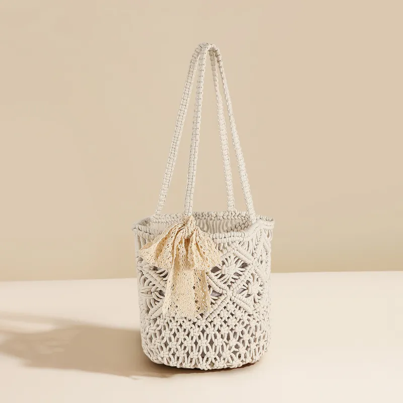 PT'SON Fabric Underarm Shoulder Bag Regular Women's Khaki/Ecru-8