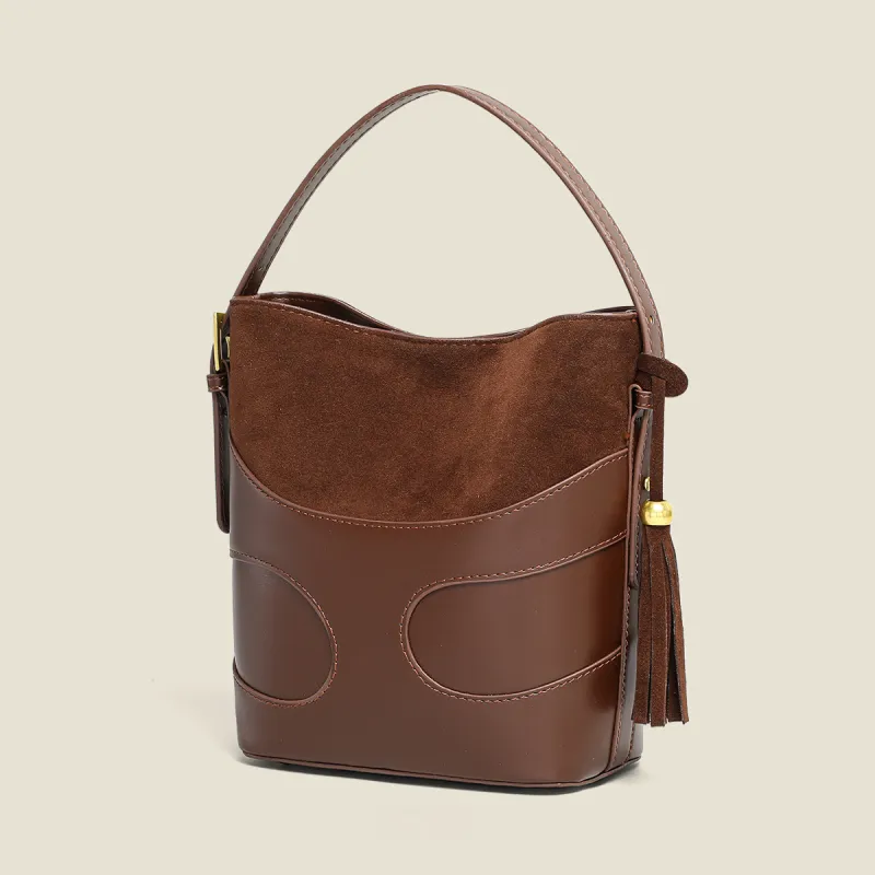 PT'SON Synthetic Leather Shoulder Bag, Crossbody Bag, Handbag Regular Women's Brown/Coffee-5