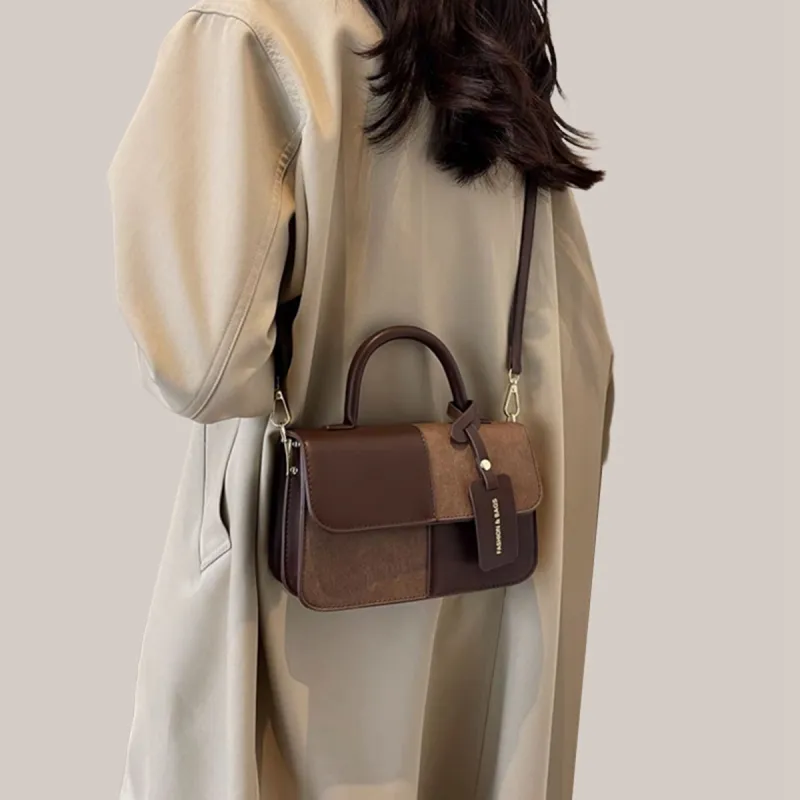 PT'SON Synthetic Leather Handbag, Shoulder Bag, Crossbody Bag, Small Square Bag Regular Women's Multicolor-3