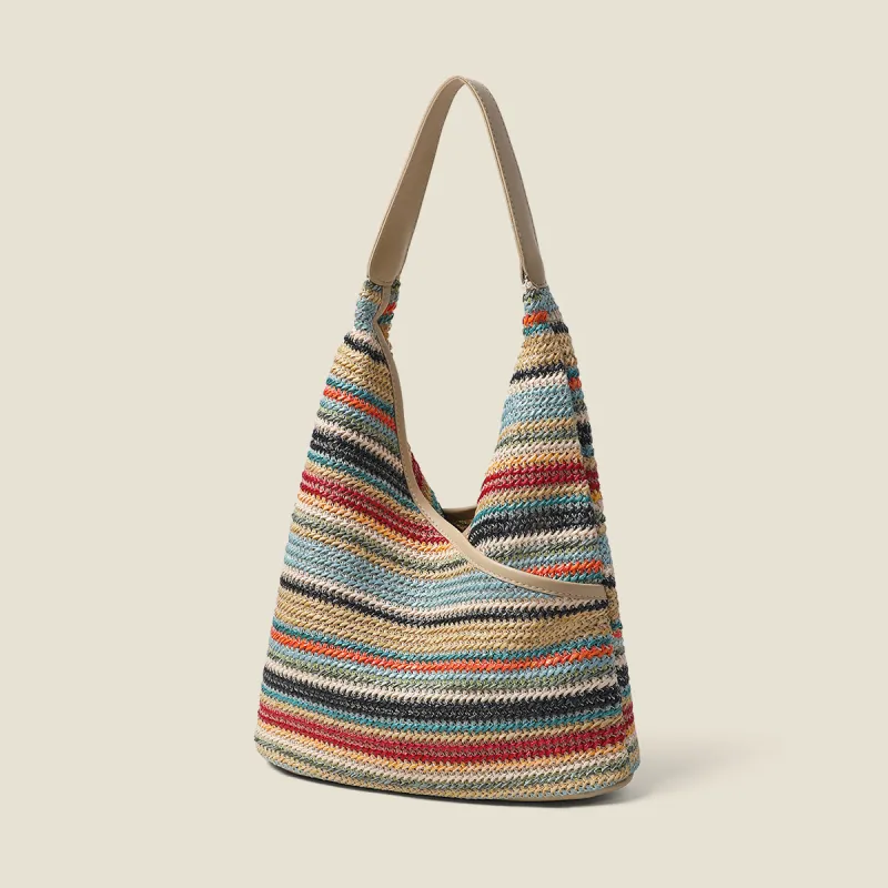 PT'SON Synthetic Leather Shoulder Bag Women's Multicolor-3