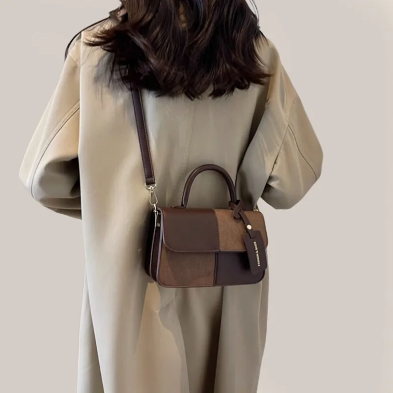 PT'SON Synthetic Leather Handbag, Shoulder Bag, Crossbody Bag, Small Square Bag Regular Women's Multicolor-2