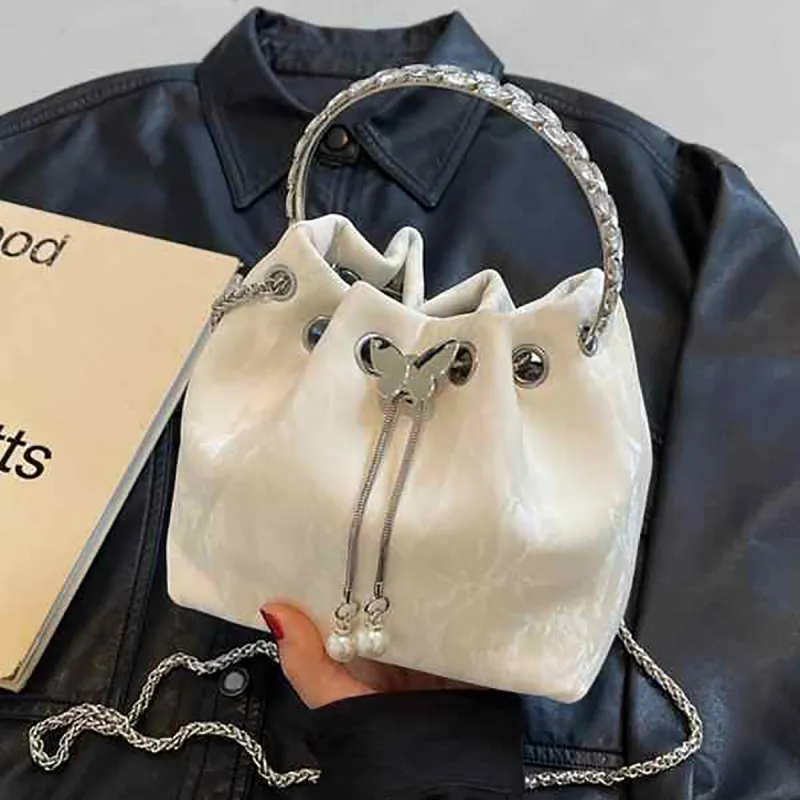 PT'SON Synthetic Leather Bucket Bag, Shoulder Bag, Crossbody Bag Regular Women's Multicolor-1