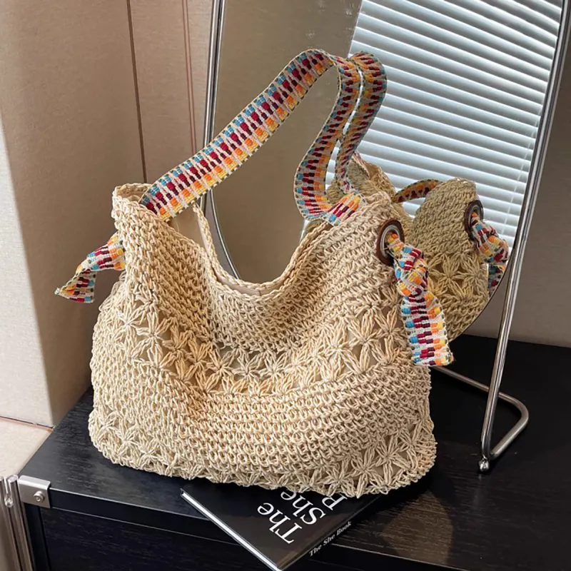 PT'SON Fabric Tote Underarm Shoulder Bag Regular Women's Ecru/Khaki-1