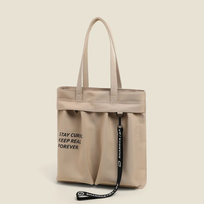 PT'SON Fabric Underarm Shoulder Bag Regular Women's Khaki-1
