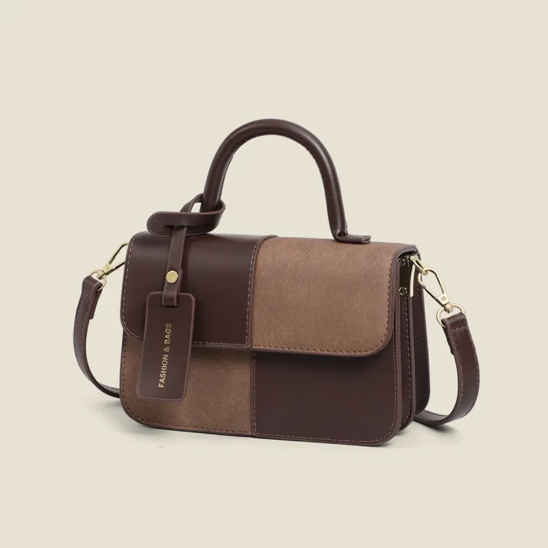 PT'SON Synthetic Leather Handbag, Shoulder Bag, Crossbody Bag, Small Square Bag Regular Women's Multicolor-4