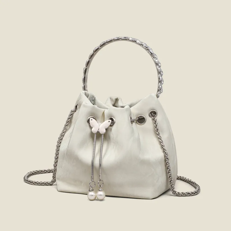 PT'SON Synthetic Leather Bucket Bag, Shoulder Bag, Crossbody Bag Regular Women's Multicolor-4
