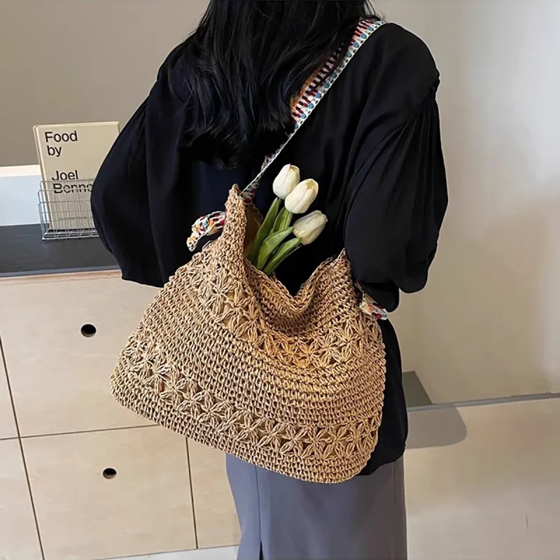 PT'SON Fabric Tote Underarm Shoulder Bag Regular Women's Ecru/Khaki-10