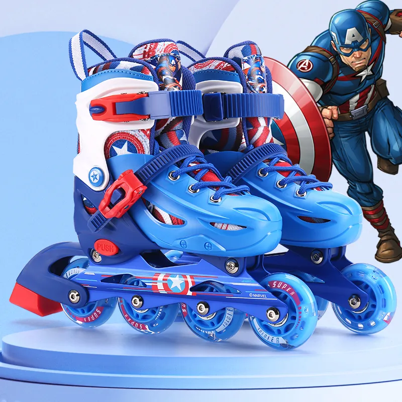 Disney x MARVEL Inline Skates PU PP Aluminum Alloy Carbon Steel Outdoor Kids'-2