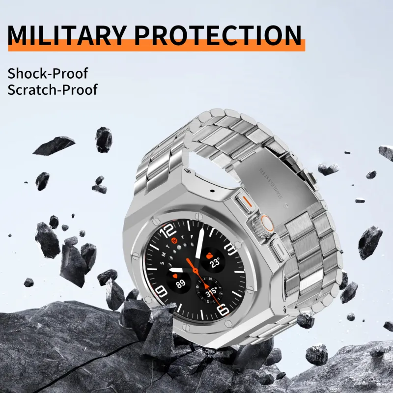 Vobafe Watch Bands Samsung Compatibility 165mm Aluminum Alloy Stainless Steel Material-5
