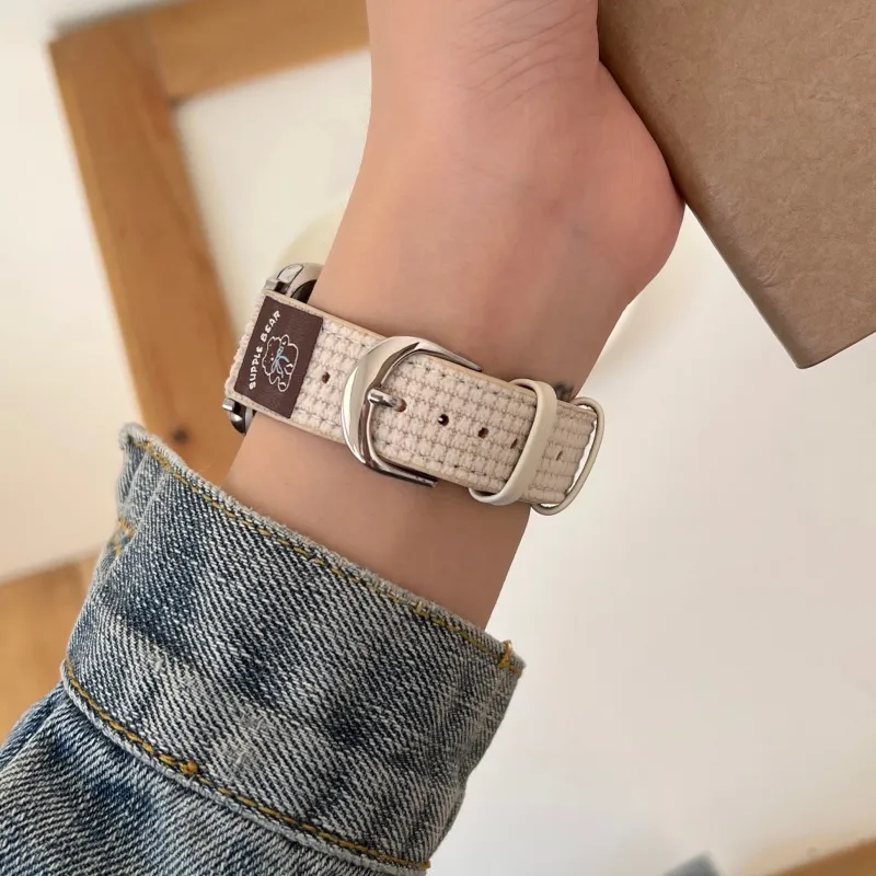 Vobafe Apple Compatibility Watch Band 130mm Fabric Material-3