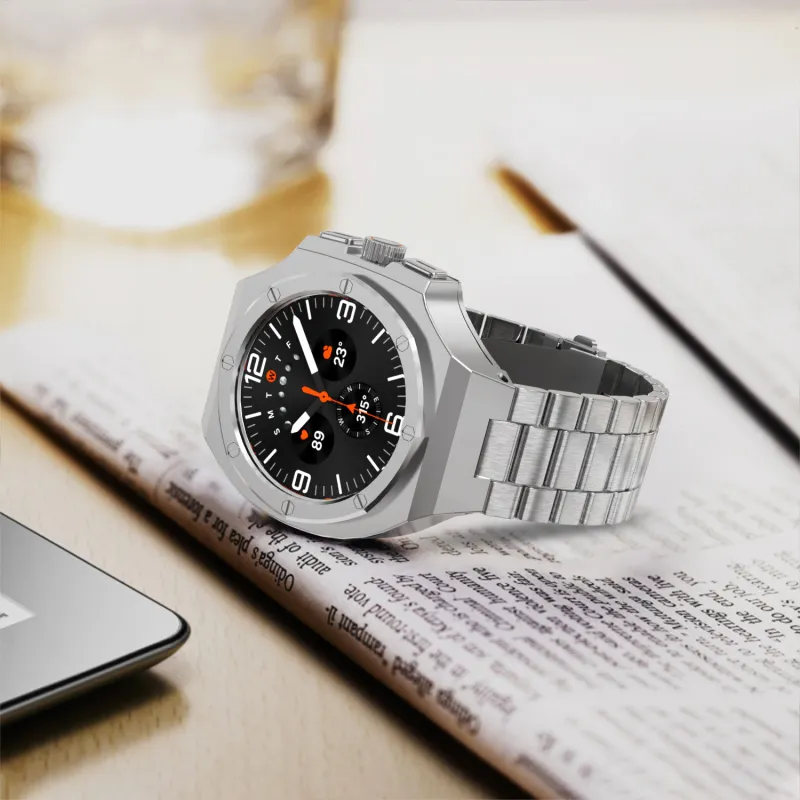 Vobafe Watch Bands Samsung Compatibility 165mm Aluminum Alloy Stainless Steel Material-6