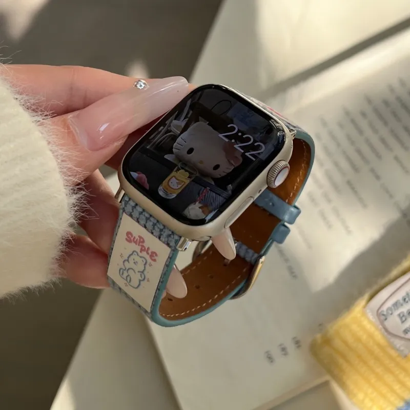 Vobafe Apple Compatibility Watch Band 130mm Fabric Material-22