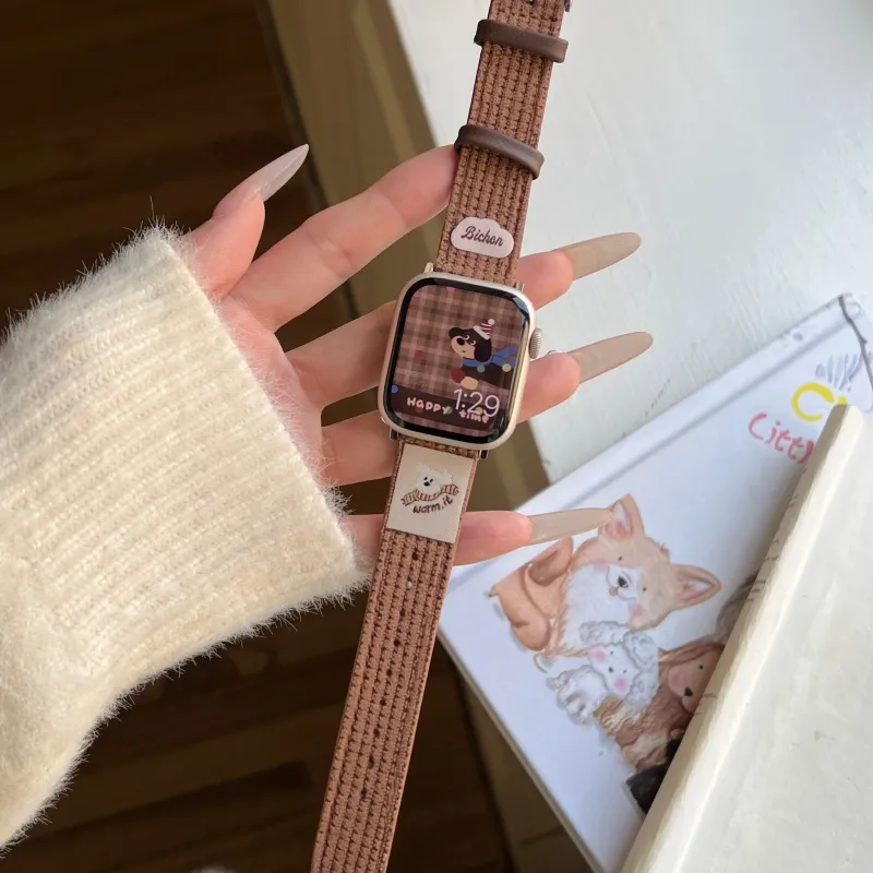 Vobafe Apple Compatibility Watch Band 130mm Fabric Material-26
