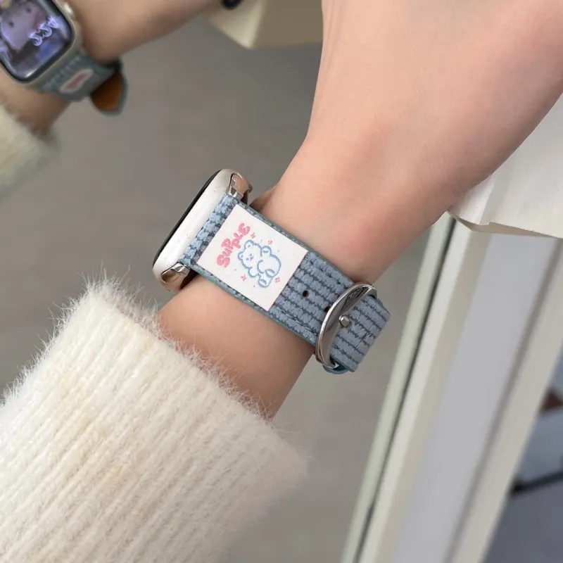 Vobafe Apple Compatibility Watch Band 130mm Fabric Material-21