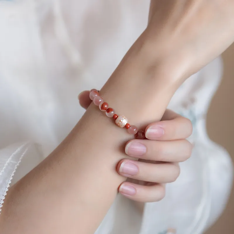 Guo Lu Southern Red Agate Bracelets Women's-6